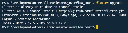 Type flutter upgrade in command line